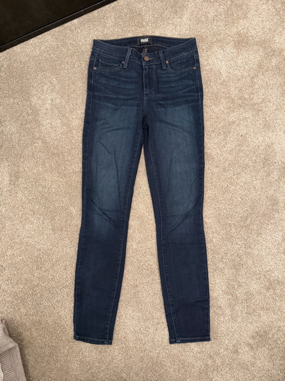 PAIGE Dark Blue Slim Jeans - Size 26